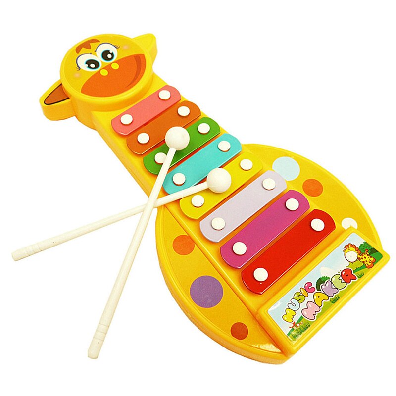 Kids Lawaaimaker Xylofoon Wijsheid Juguetes Muziek Instrument Speelgoed voor Kinderen Mew Baby Kids Baby 8-Note Xylofoon Musical speelgoed