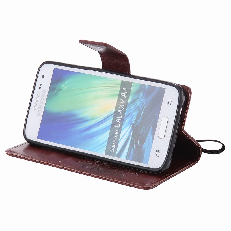 Voor Samsung Galaxy A3 Portemonnee Case + Silicone Cover Samsung Galaxy A3 Telefoon Case Voor capas samsung galaxy A3 case lederen