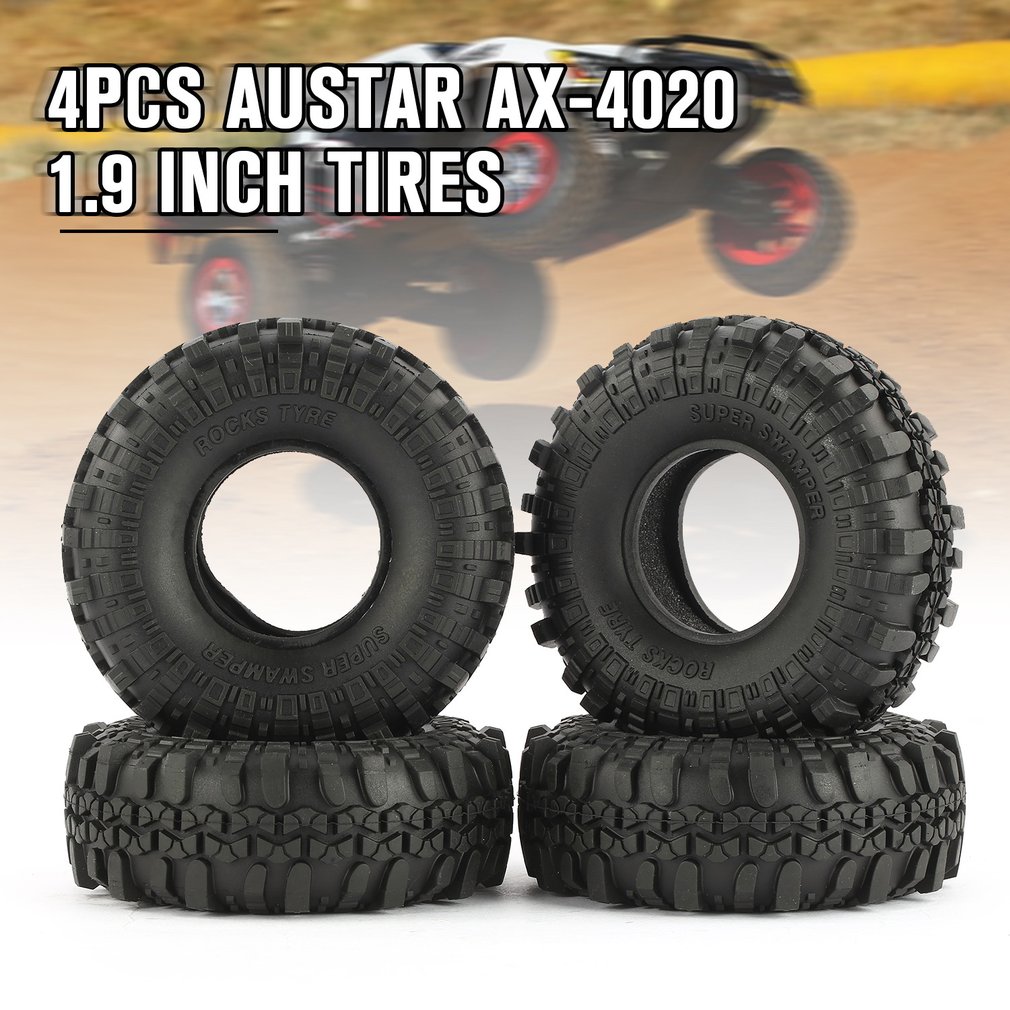 4PCS 110mm 11,9 Zoll Gummi Felsen Reifen/Rad RC Auto Reifen für 1/10 RC Rock Crawler Axial SCX10 D90 AXIAL RC4WD AUSTAR AX-4020