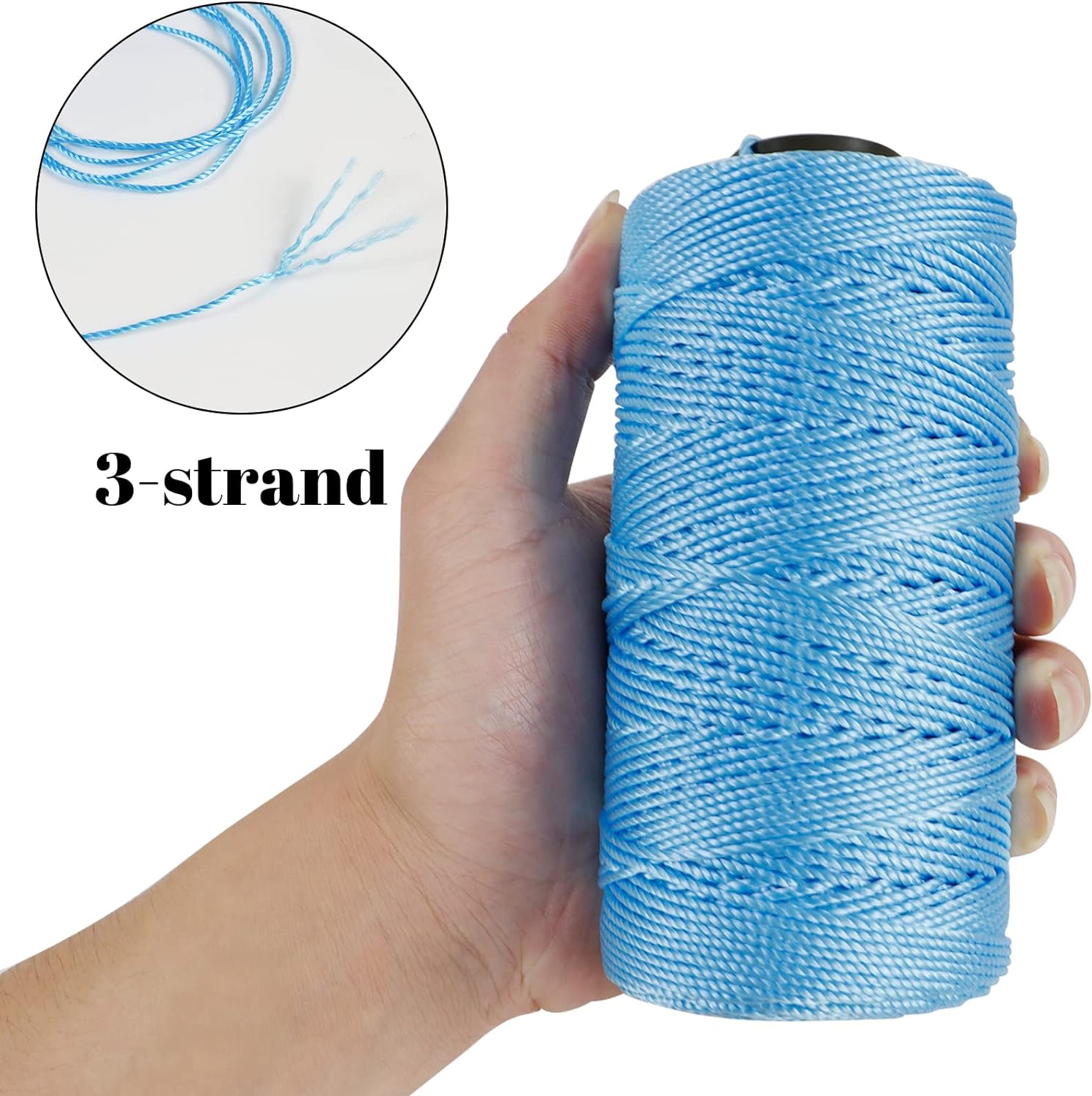 1,5 mm 200 m Häkel-Strickgarn, DIY-Handwerk, Eisseide, Polypropylen-Garn für Hütte, NäHenne, Taschen, mehrfarbiger Häkelgarn