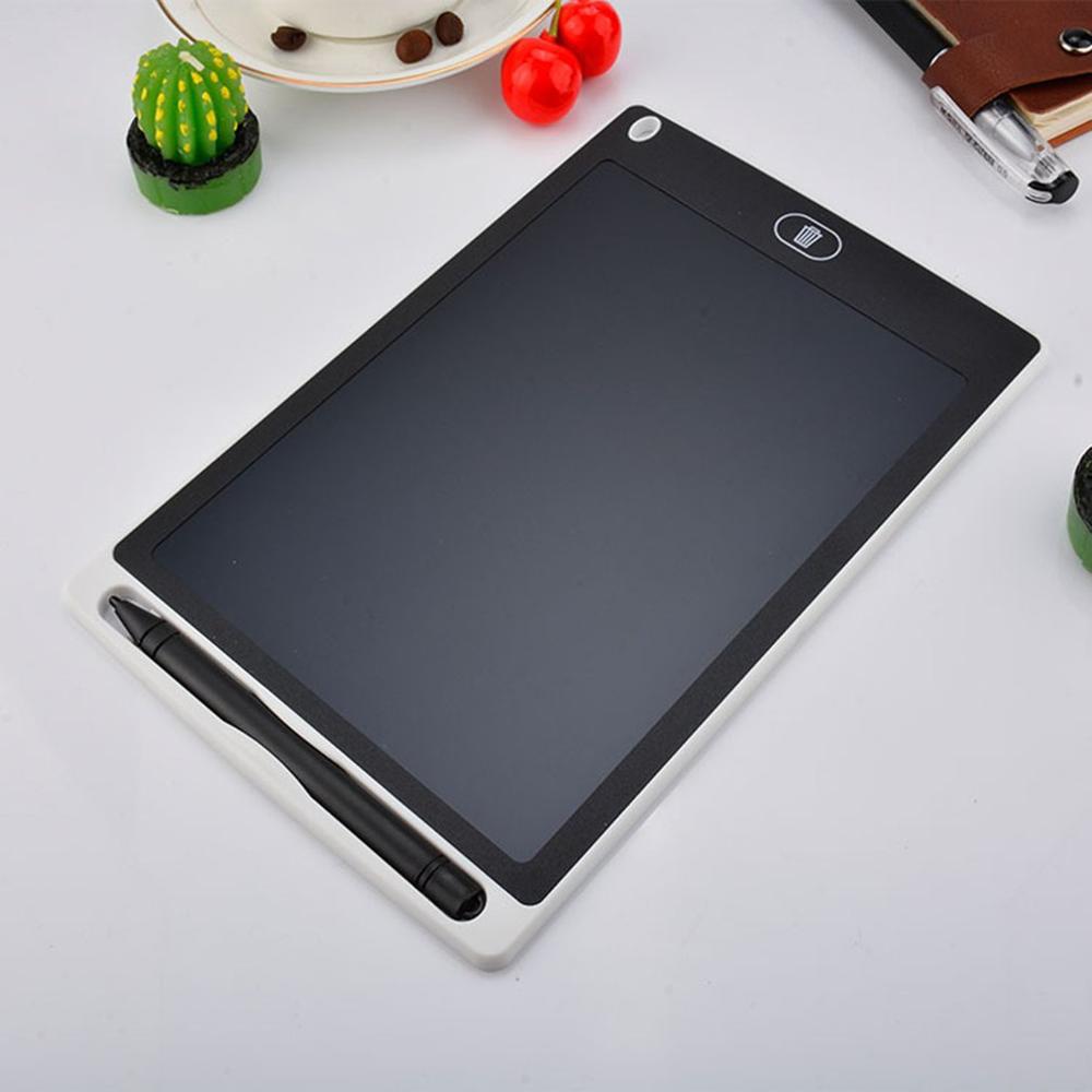 Tableta de dibujo de escritura de 8,5 pulgadas, Bloc de notas Digital LCD, tabla gráfica de escritura a mano, tablón de anuncios para educación,: Blanco