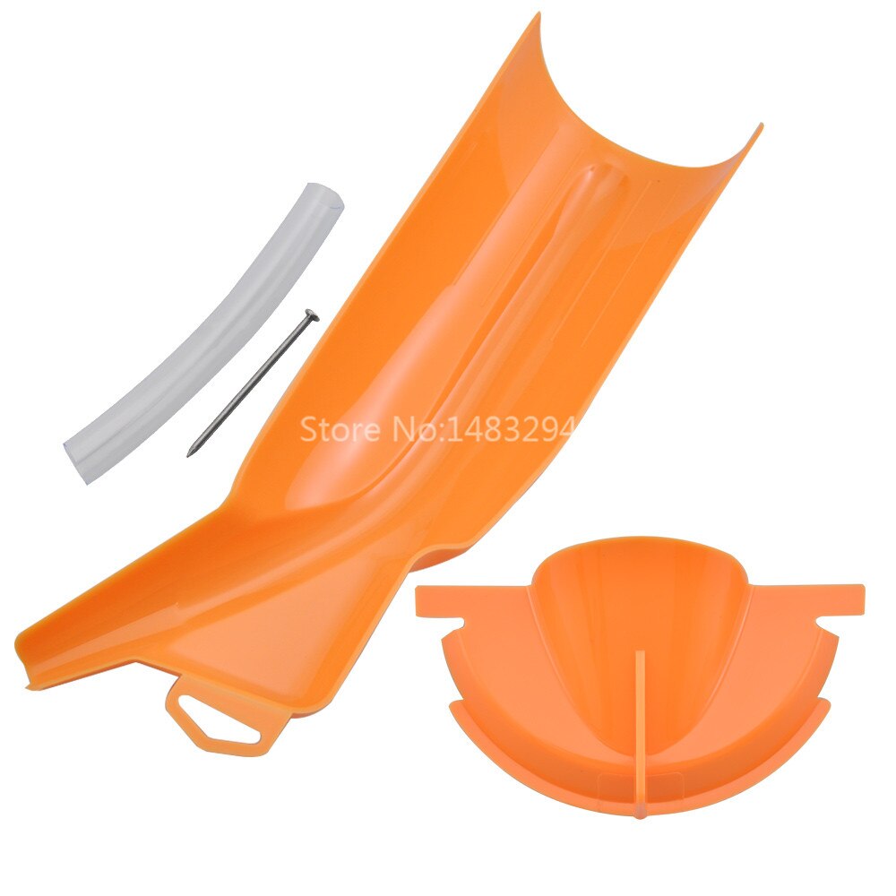 Kit d'entonnoir d'huile de vidange de collecteur d'entonnoir de remplissage d'huile primaire sans égouttement Orange pour les modèles Harley XG VROD XL FXD FLH FLS
