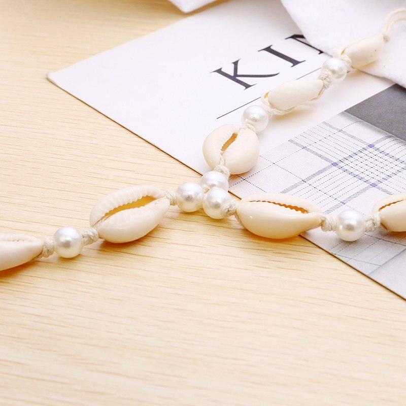 Pearl Shell Barefoot Sandal Anklet Foot Chain Toe Beach