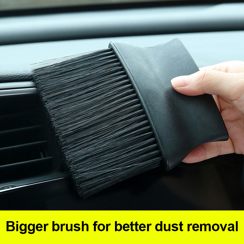 Cepillo de limpieza interior de coche, cepillo de pelo largo para ventilación de aire acondicionado, eliminación de polvo interior de coche, cepillo de pelo suave, herramienta de cepillo para huecos