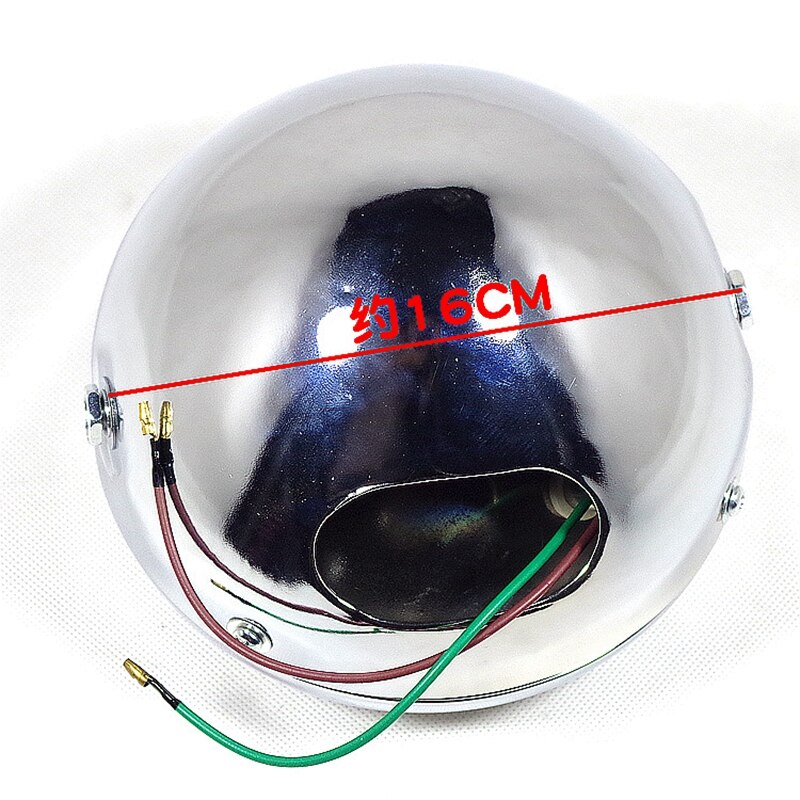 for Suzuki motorcycle parts GN125 headlight assembly 125cc front lighting 1994-2001 round metal headlights