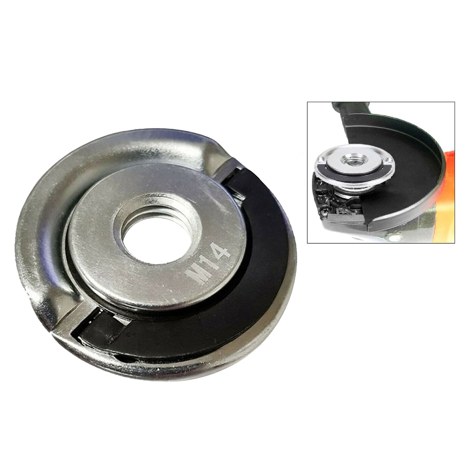 Angle Grinder Flange Lock Lock Nuts Lock M14 Quick Change, Direct Replacement, Lightweight, Self-locking function