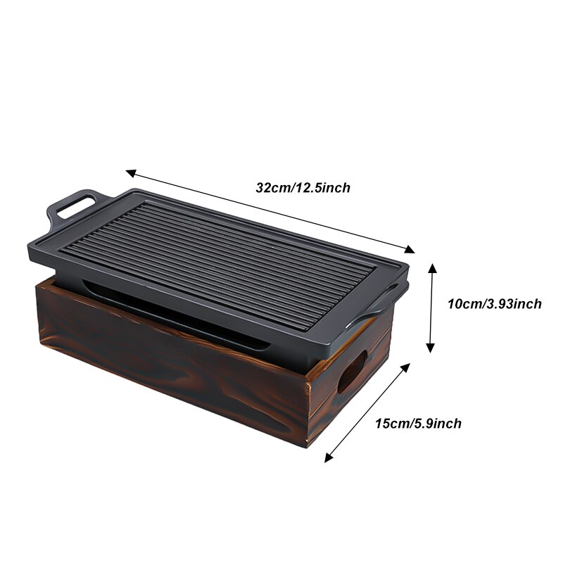 Rauchlosen Tragbaren BBQ Grill Koreanische Japanischen Grill Grill Holzkohle Grill Ofen Alkohol Herde Nicht-Stock Kochen Werkzeuge draussen