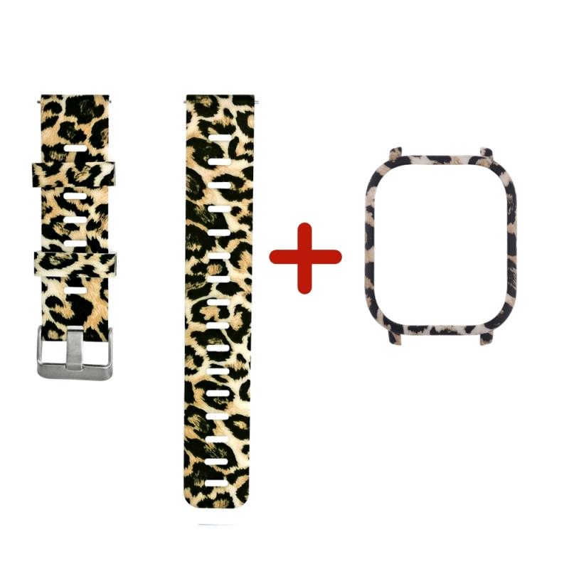Strap 2 in 1 Watch Band Watch Case Cover Bracelet strap Protector Silicone Wrist Strap Watch Band For Amazfit GTS Strap: 08