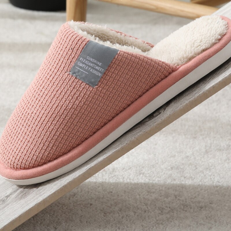 Xiaomi Cotton Slippers Couple Winter Warm Slippers Male Home Indoor Non-slip Platform Slippers for Women Men