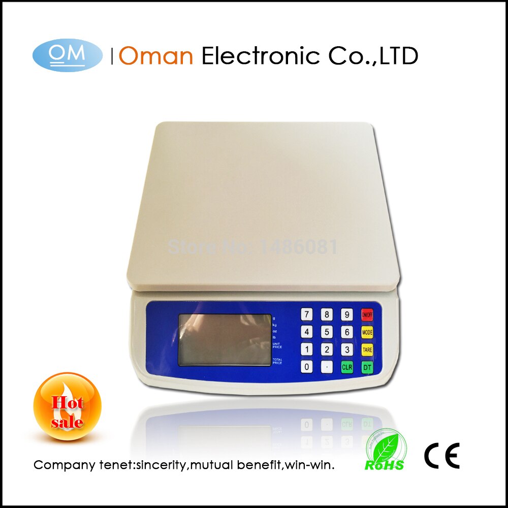Oman -t580 30kg/1g digitale postweegschaal voedsel dieet 30kg elektronische keukenweegschaal voedselweegschaal weegschaal met telfunctie