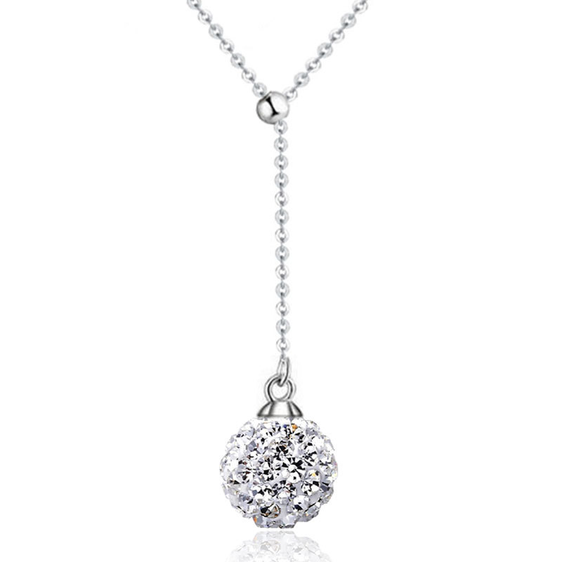 Nehzy S925 Stempel Zilver Vrouw Hanger Hanger Hoge Imitatie Parels Opal Shambhala Kristallen Sieraden Gouden Ketting: 487
