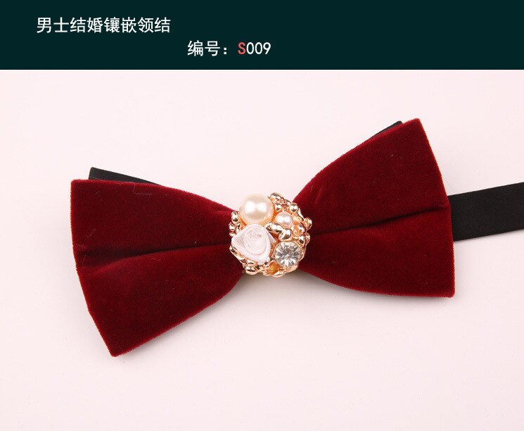 Linbaiway Luxe Banket Strikjes Voor Heren Shirt Rode Strikjes Formele Kleding Business Bowtie Man Strik Tuxedo Gravata Borboleta: 009