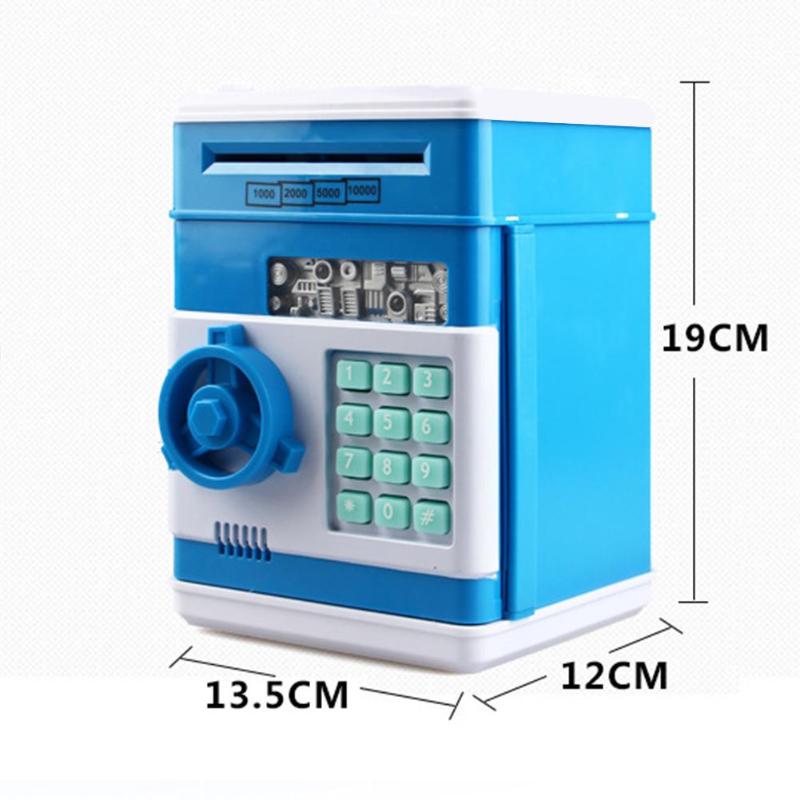 Électronique Tirelire Coffre-fort Tirelires Pour enfants Numérique Pièces Caisse D'économie Coffre-fort ATM Machine Enfant De Noël