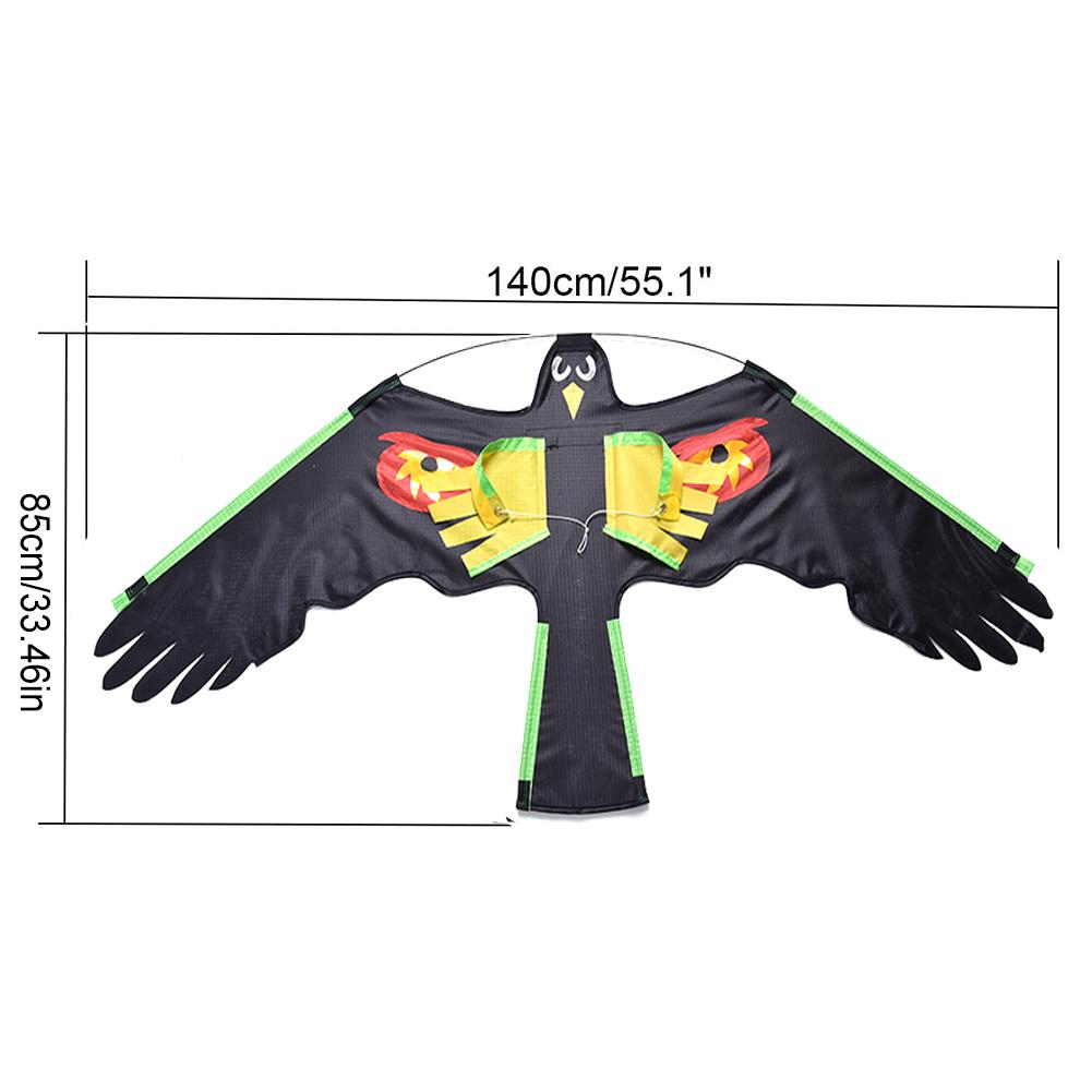 Eagle Kite Lifelike Bird Scarer Drive Bird Kite Scarecrow Decoy Toy Yard Farm Bird Repelling Flying Kite for Outdoor Gardening