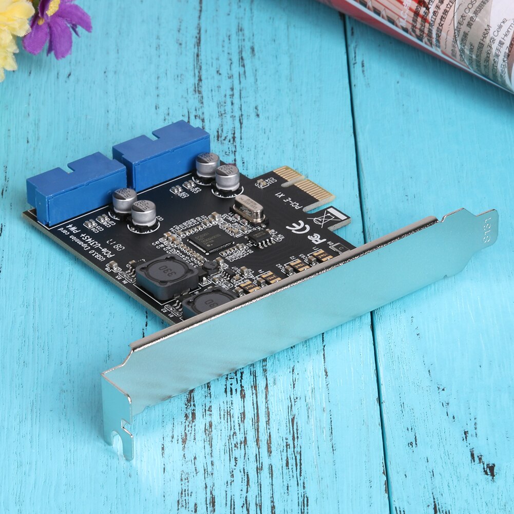 PCI-E PCIE PCI Express X1 Expansion Card 5Gb/s Superspeed USB3.0 19PIN Interface Adapter Card 120X90X22mm