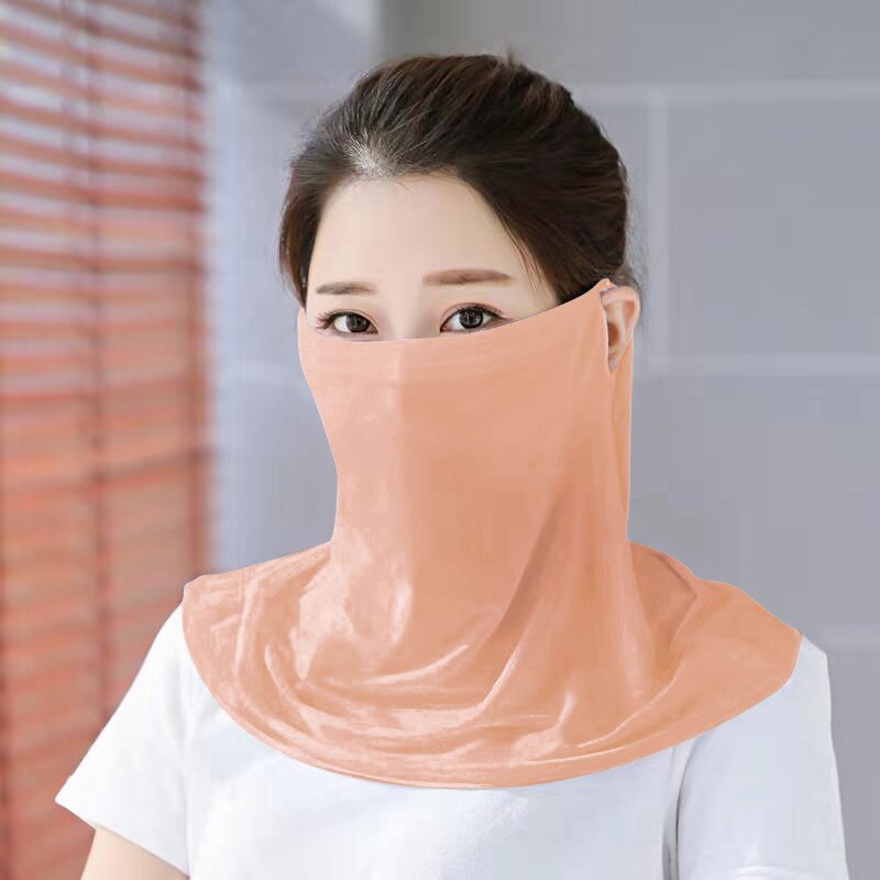 Islamic Scarf Veil Women Muslim Sunscreen Tops UV-proof Outdoor Travel Cycling Bonnet Inner Neck Cover Hijab Niqab: Apricot