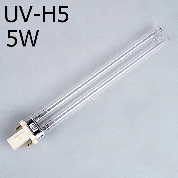 JEBO UV Sterilizer Light Replace Tube Watts 2-pin G23 Base Linear Twin Tube UV-C Germicidal Ultraviolet Light Bulb UV-H5-H36 36W: 5W