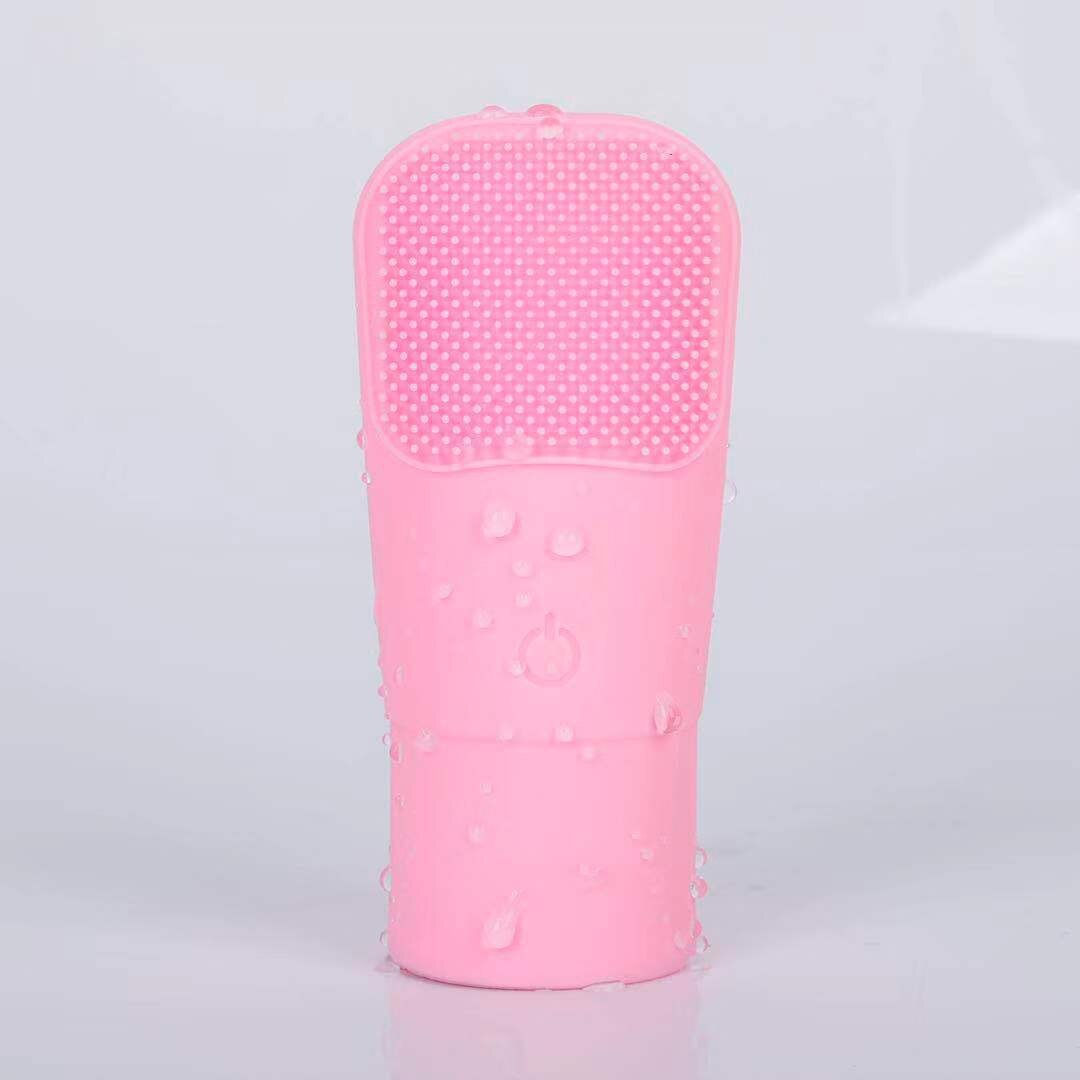cepillo de limpieza facial eléctrico de silicona, Mini limpiador de vibración Sónica, limpieza profunda de poros, masaje de piel, cepillo de limpieza facial