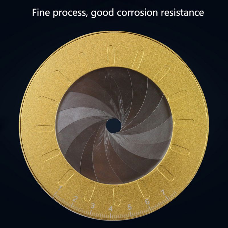 High Multi-function Stainless Steel Adjustable Drawing Ruler Disc Drawing Round Tool