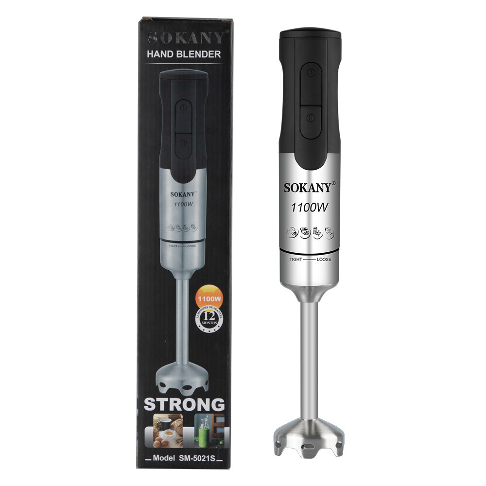 2 Speed Stainless Steel Kitchen Electric Blender Fruit Vegetable Nut Juice Smoothie Baby Food Mixer Portable Hand Blenders: Default Title