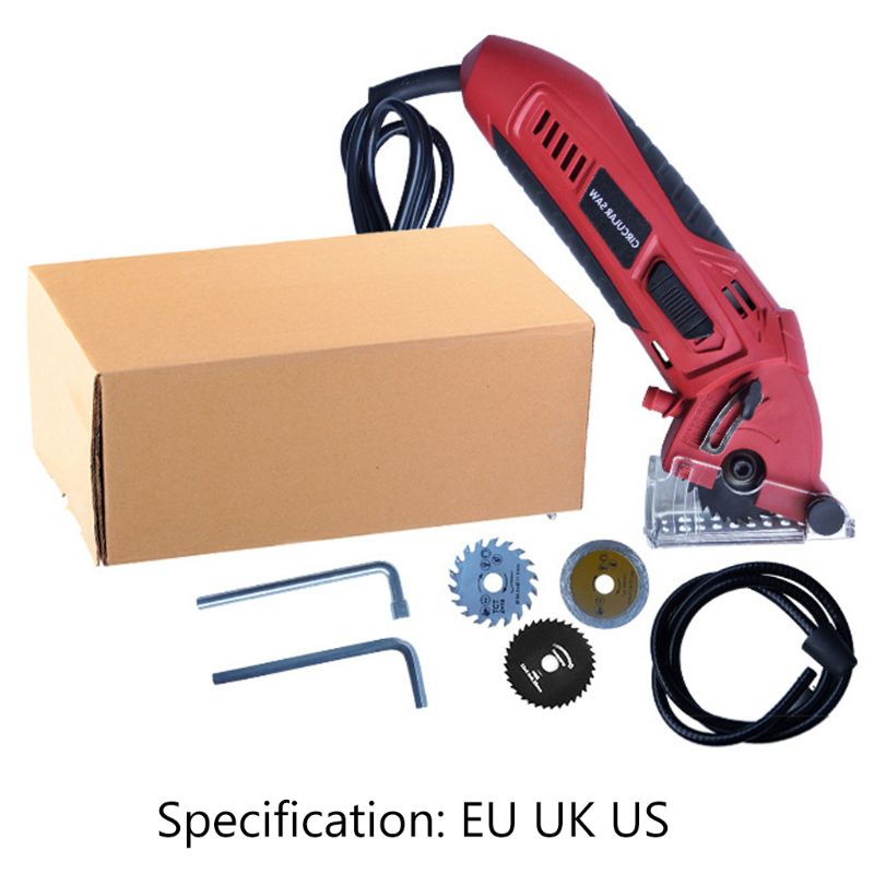 400W 3400RPM Electric Mini Hand Held Circular Saw Wood PVC Tube Cutting Machine X6HC