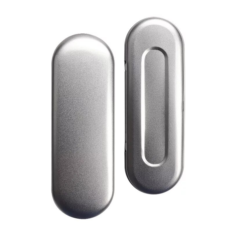 Portable Eyelash Tweezer Storage Box Lash Tweezer Case Makeup Bag Protective Brushes Pencil Eyeliner Case Organizer Eyelash Tool: Sliver
