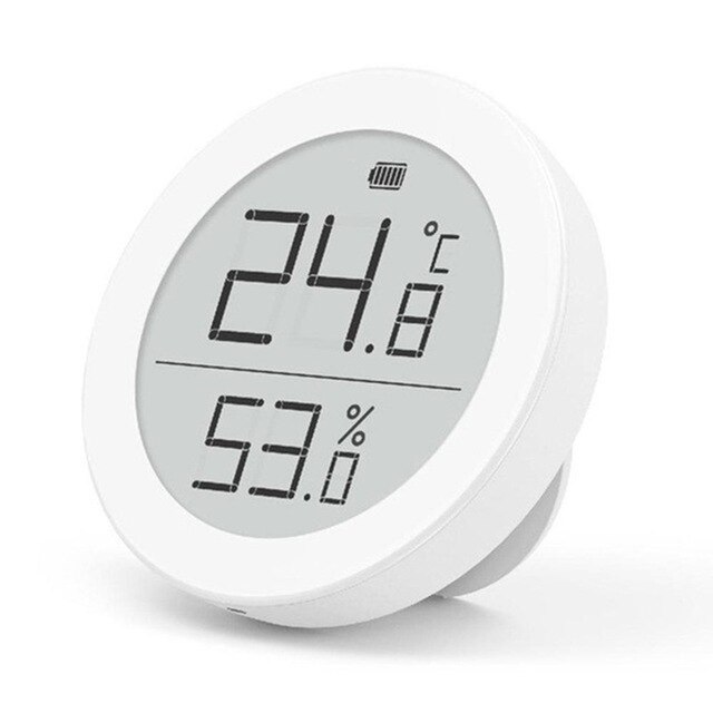 qingping Temperature Humidity Sensor Data Storage Electronic Link INK Screen Digital Thermometer Sensor: 1 Pc