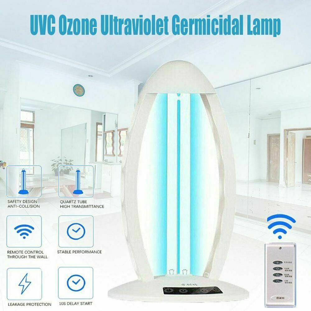 38W UVC Ozone Ultraviolet Germicidal Lamps Remote ... – Grandado