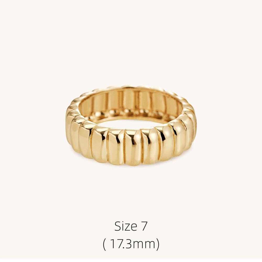 Anillos de boda de compromiso para mujer, joyería de apertura de Metal Emo con cara romántica Punk, de 2022 Ins,: D Size 7 Gold
