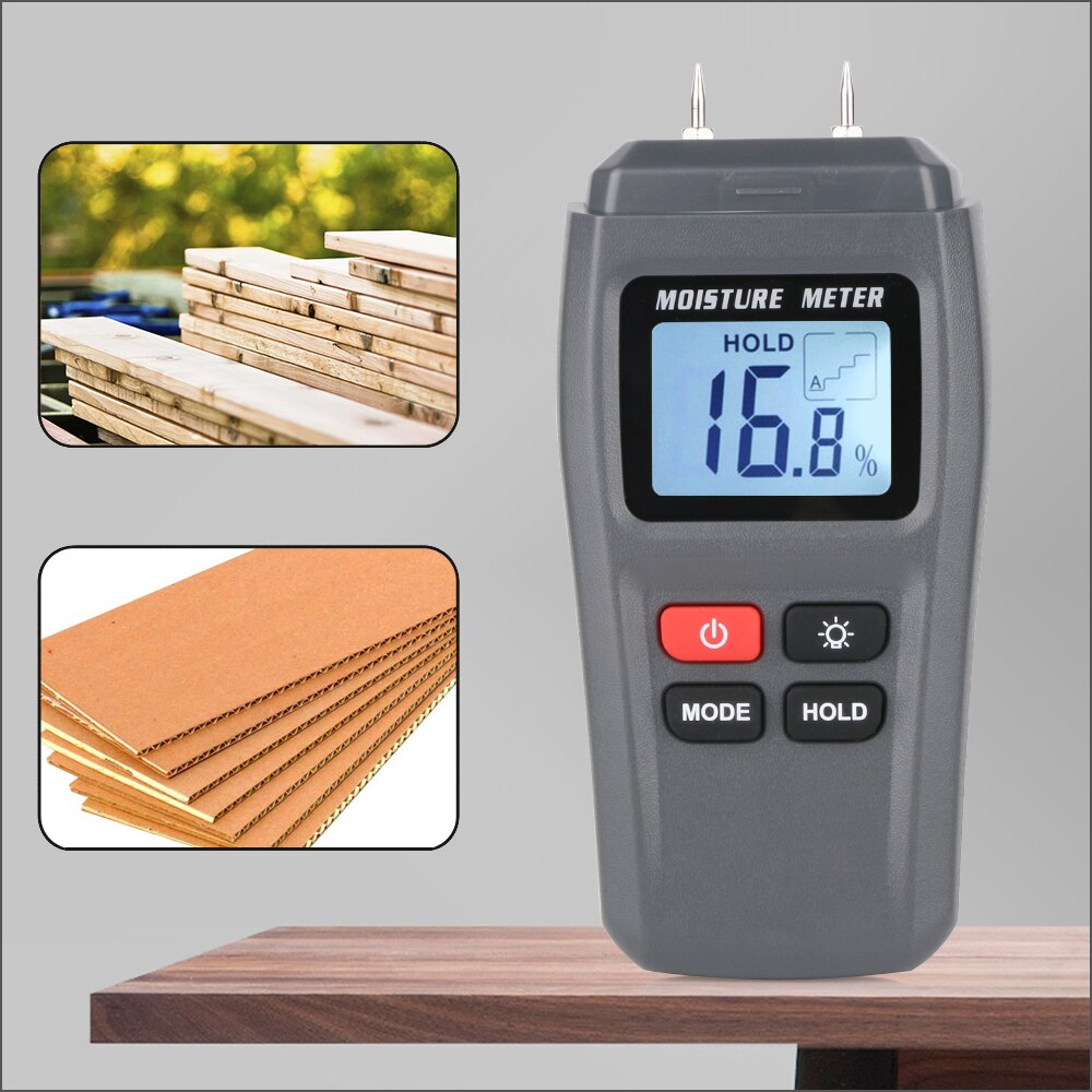 RZ – humidimètre numérique Portable pour le bois, outil de mesure de l&#39;humidité du bois, hygromètre pour le bois, 1 ~ 99%, MT15