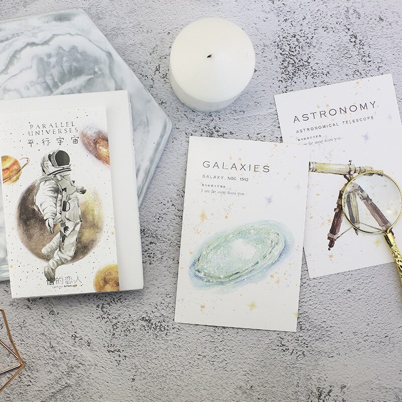 30 stk /350g hvit kartong astronaut postkort kartong papir kortproduksjon rekvisita bullet journal skrive hilsen