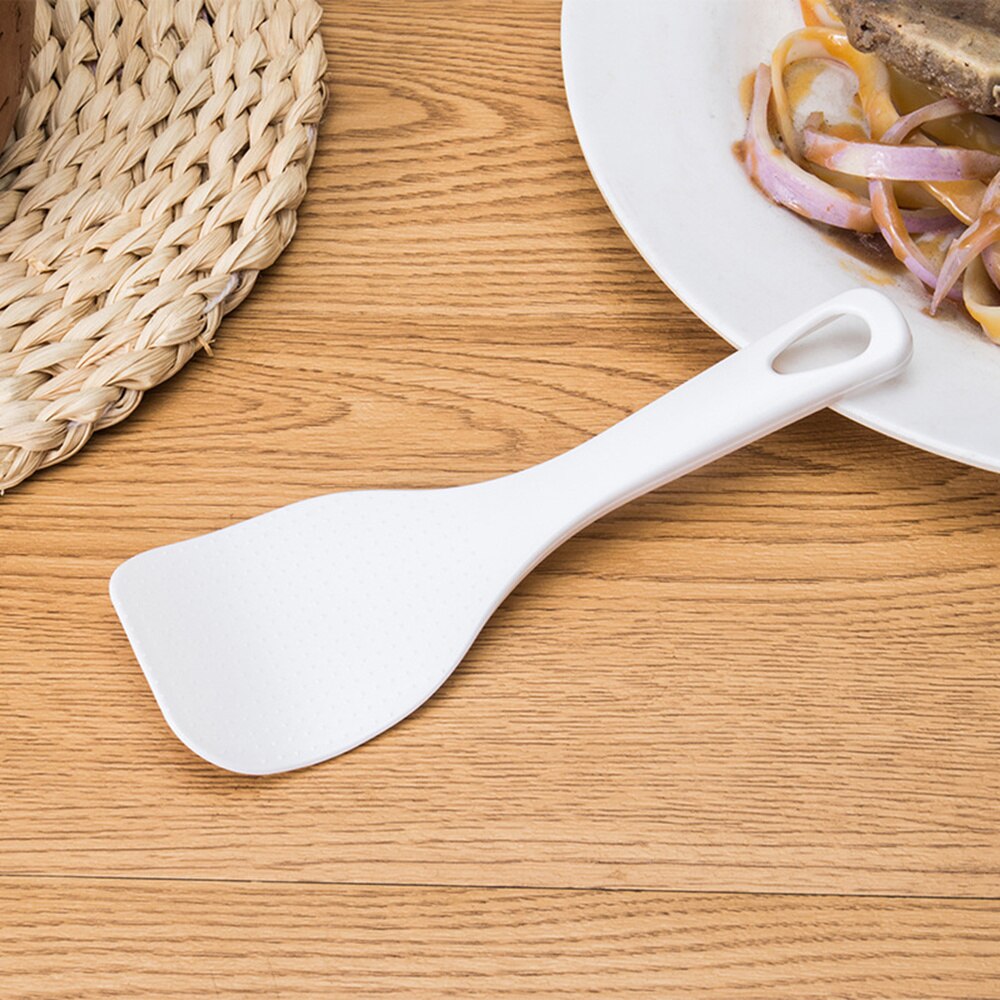 Cuchara de arroz blanca para el hogar, cuchara de arroz de grado alimenticio, pala de arroz, utensilios de cocina creativos, utensilios domésticos de cocina, 2 uds.