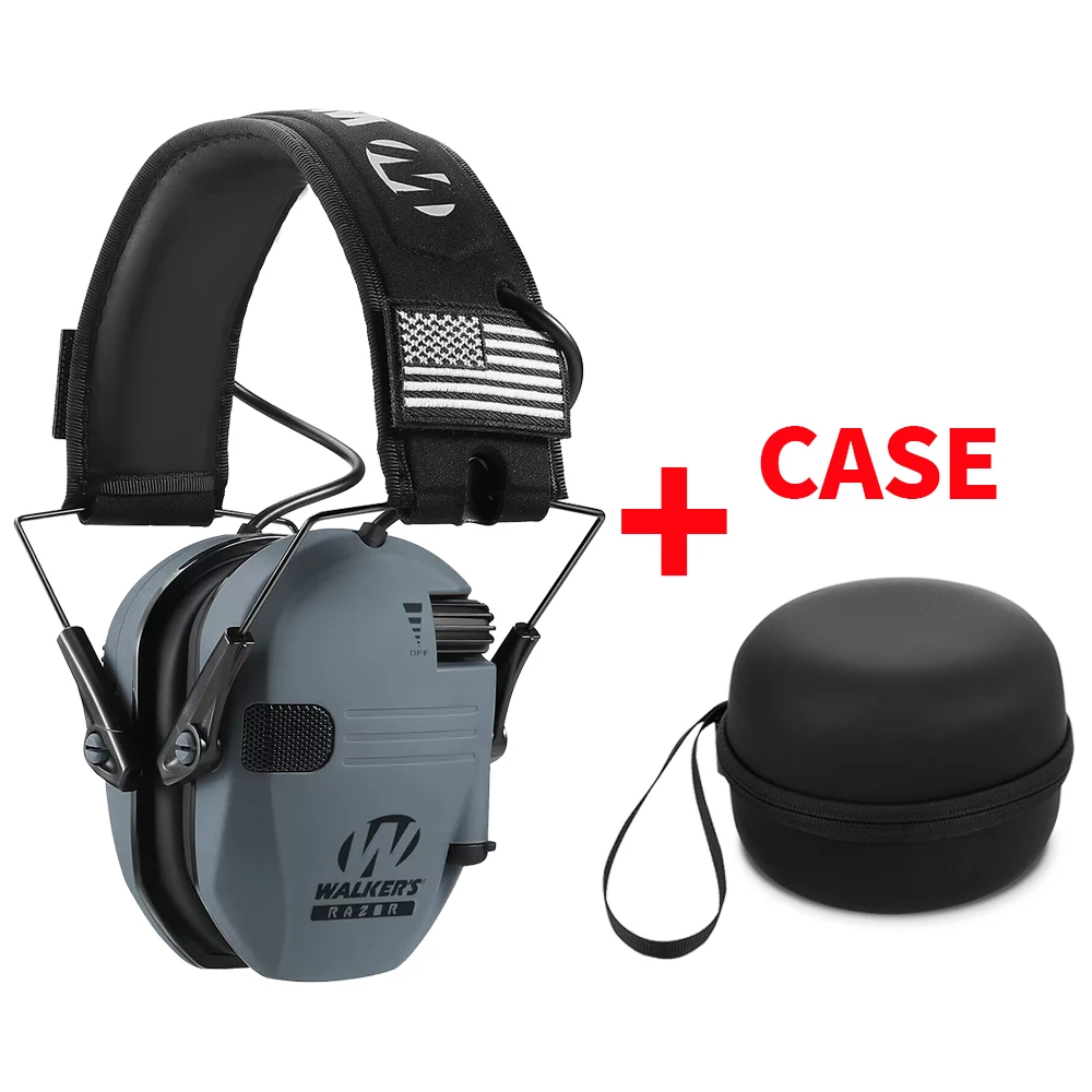 Ear Protection Electronic Hearing Protection Active Protector for Shooting Earmuffs NRR 23dB Noise Reduction Headset: transparent