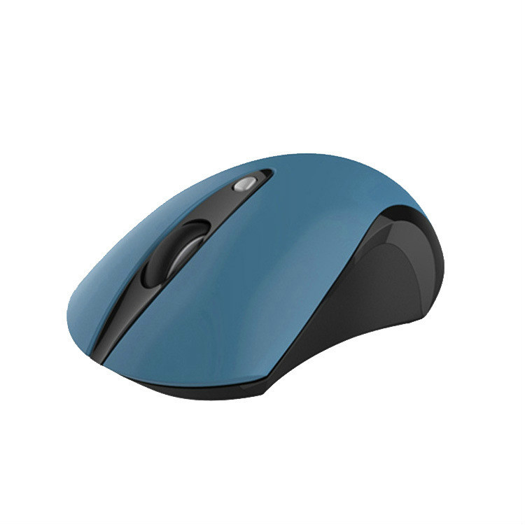 Souris sans fil silencieuse 2.4G souris ergonomique 1600DPI bouton silencieux souris optique souris d'ordinateur avec récepteur USB pour ordinateur portable: Blue