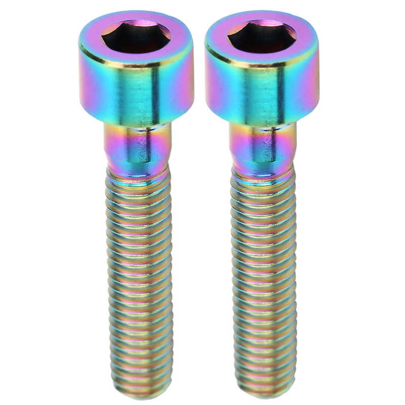 2 stuks  m6 x 30 stuurpenbouten, bevestigingsbouten voor de bovenste dop van de headset van een mountainbike, schroeven voor de stuurverhoger van een fiets.: Multi