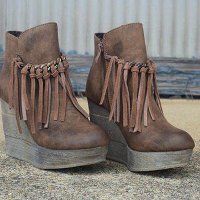 DREAM PAIRS Vrouwen Laarzen Chunky Heel Enkellaarsjes Schoenen SDAB2431W