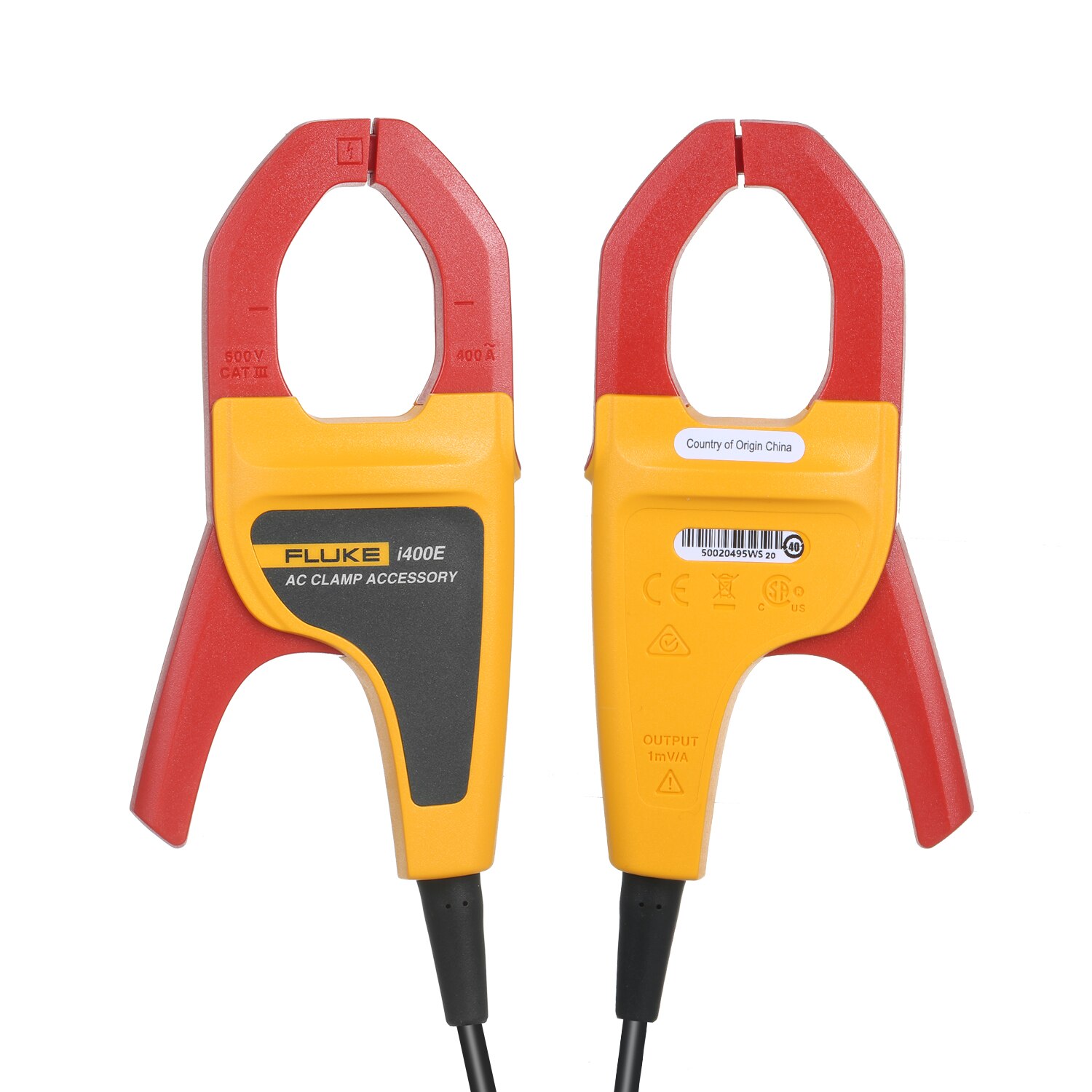 FLUKE i400E AC Current Clamp Meter with Dual Banana Jack 1A~400A AC Current Range 5Hz~20kHz Bandwidth Clamp Multimeter