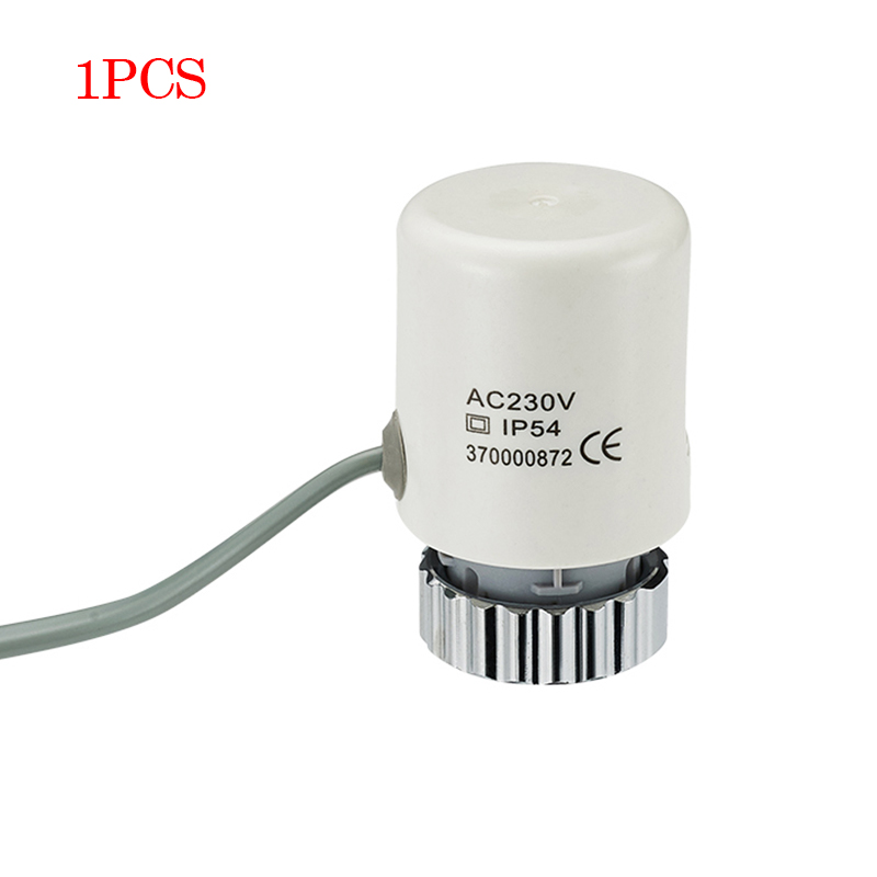 Actuador térmico eléctrico de 230V, válvula de radiador NO NC normalmente cerrada para sistema de calefacción por suelo radiante de agua: YELLOW