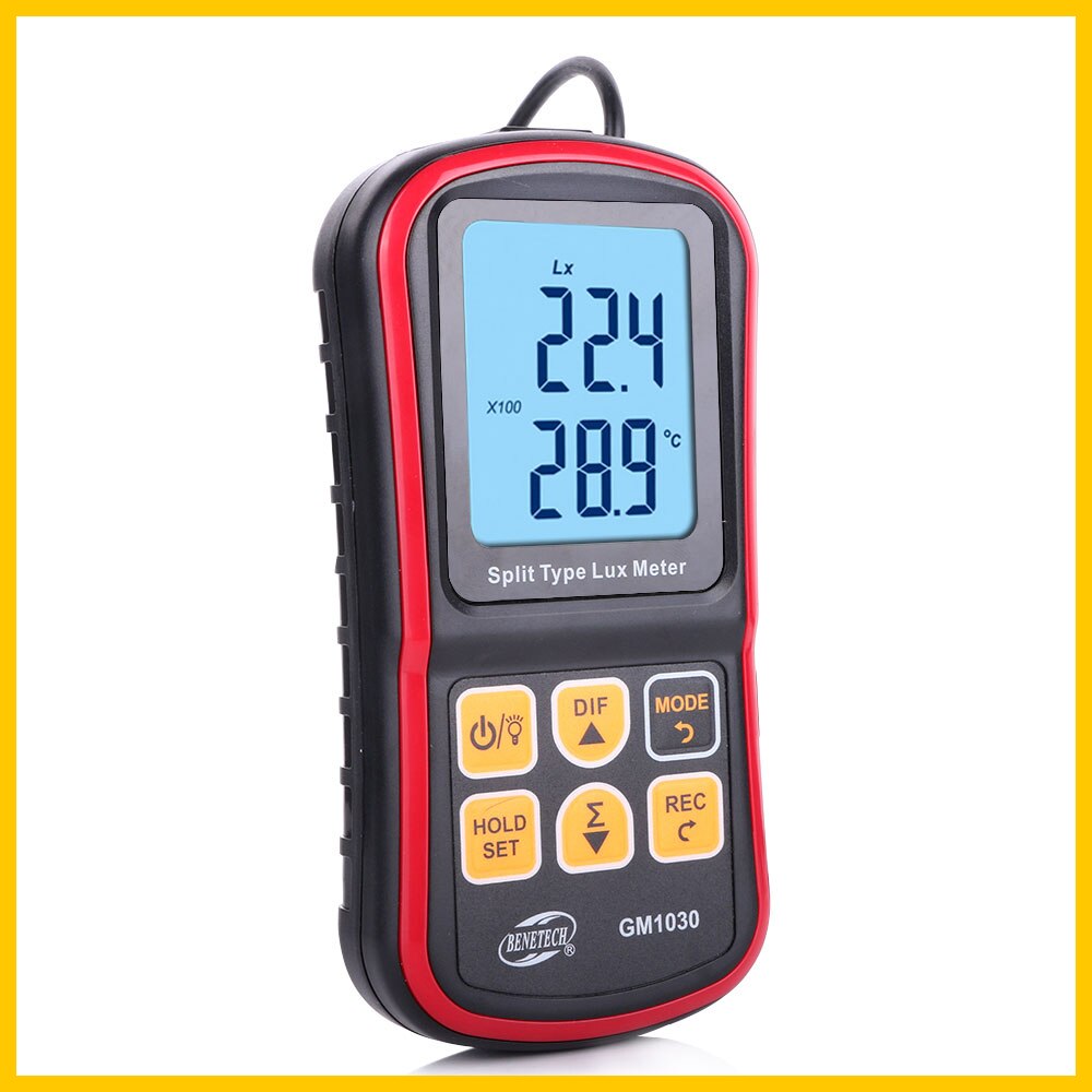 Digital Luxmeter Light Meter 200,000 Lux Photometer Mini Handheld Luxmeter Illuminometer GM1030-BENETECH