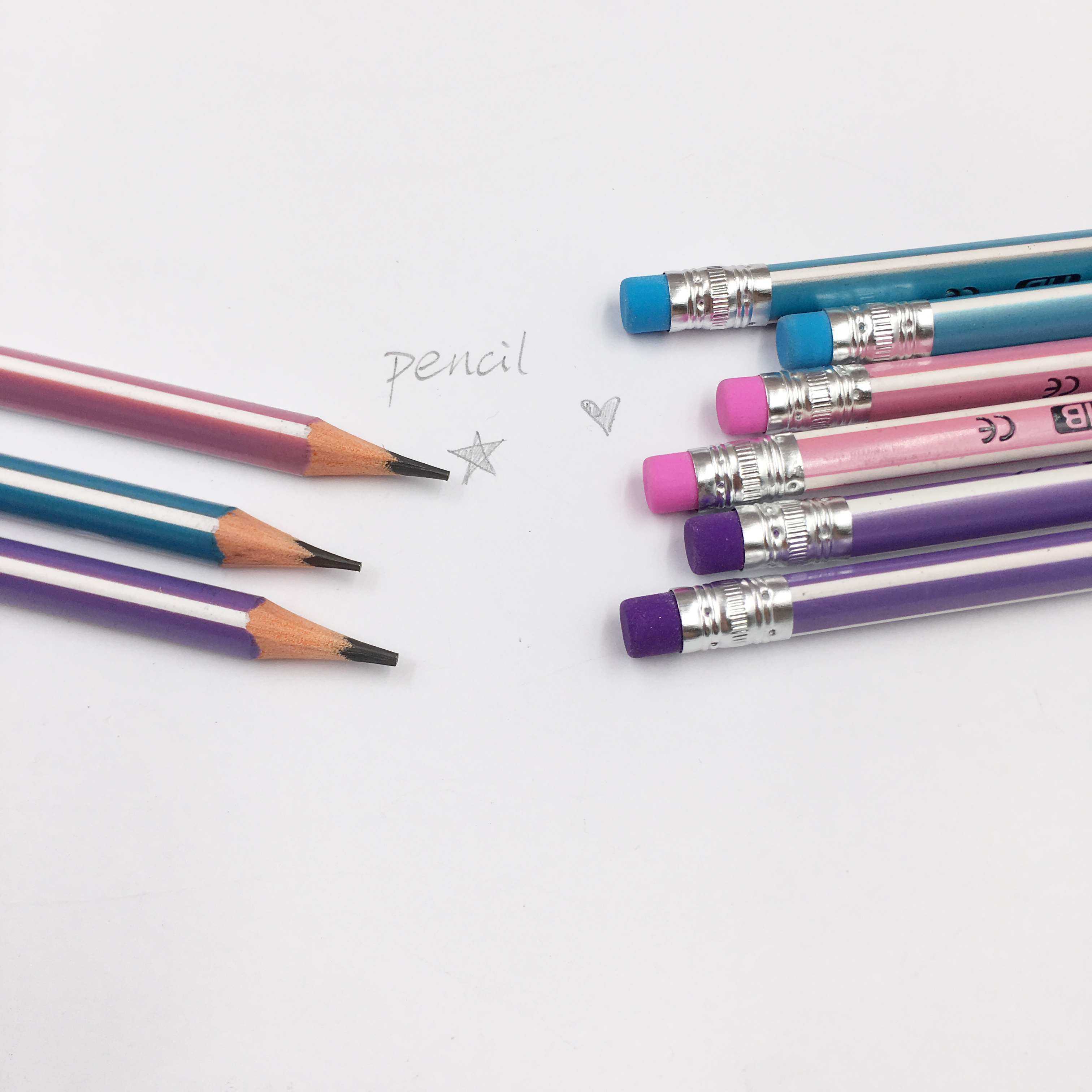 12 stk/parti hb god tegning slik farve tegneserie sød blyant papirvarer til kontor og skoleartikler