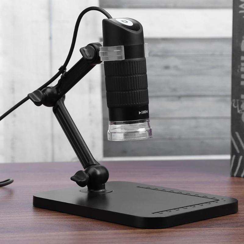 USB Digital Microscope 5MP 1000X Electronic Endoscope Magnifier Zoom Camera with 8 LED Adjustable Brightness Uniform Soft Light