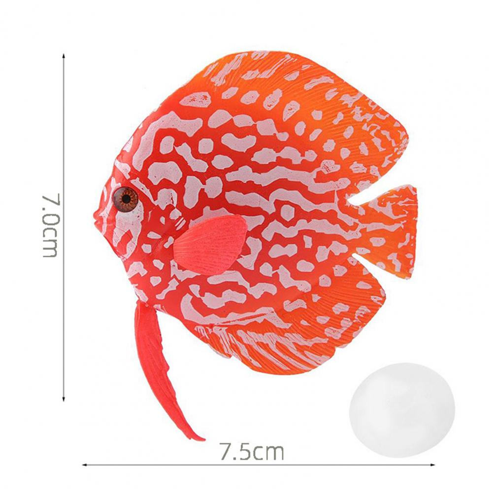 Artificial Fish Simulation Floating Faux Clownfish Fish Tank Decor Supplies for Aquarium