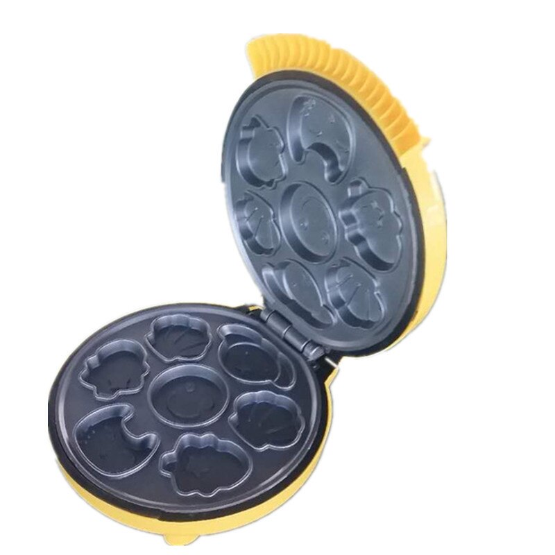 1000W Diy Donut Machine Cake Machine Party Dessert Bakken Pan Elektrische Bakpan Non-stick Dubbelzijdig verwarming 220V Cartoon