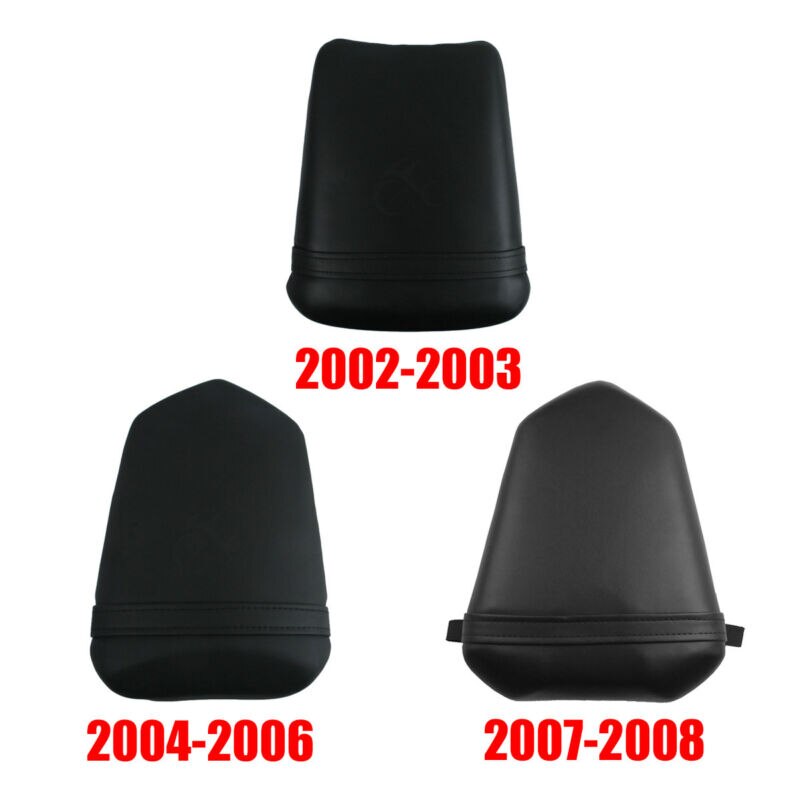 Motorcycle Rear Pillion Passenger Seat For Yamaha YZFR1 2002-2003 2004-2006 2007 Black