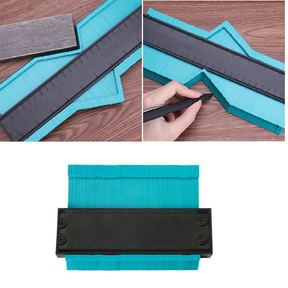 Calibrador de contornos irregulares de 12/15/25cm, regla de medida para perfilado de bordes, regla de medida para madera, plantilla de curvatura, Escala de azulejos, herramienta para azulejos laminados