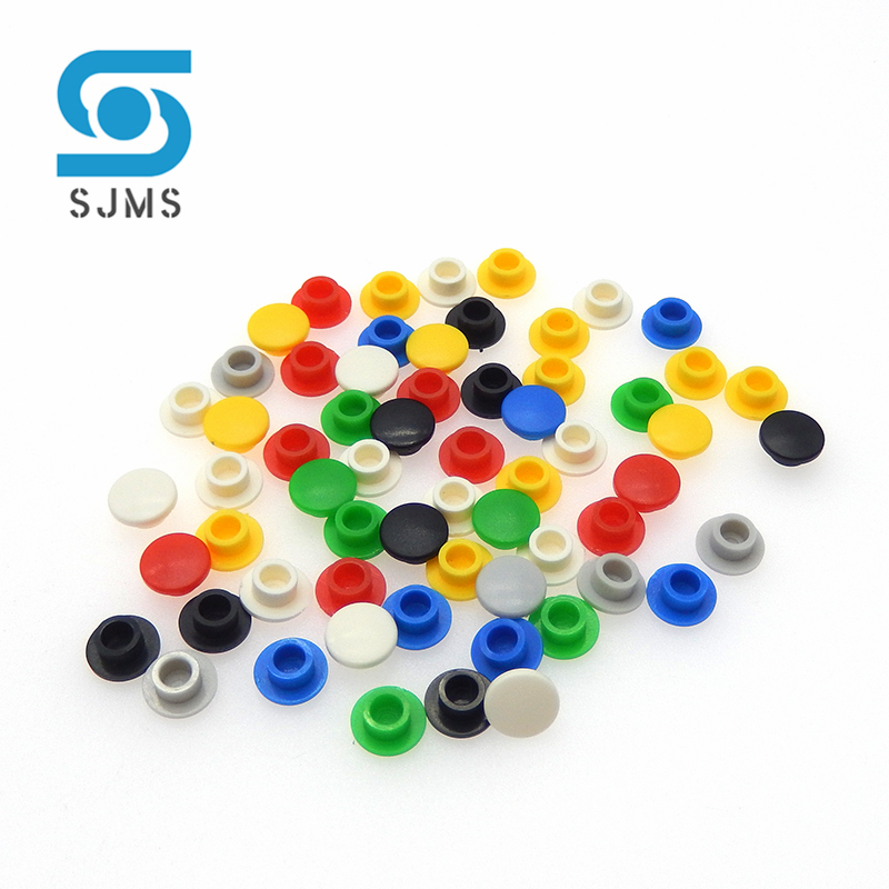 50 Stuks Tactiele Drukknop Cap A29 Schakelaar Knop Hoed Diameter 8mm Binnenste Gat id 3.1/3.2/3.4mm Voor 6*6mm Tact Micro Schakelaar