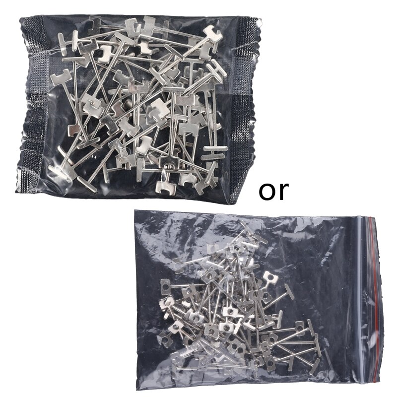 Durable 50x/set Tile Leveling Steel Needles Tile Leveling System Replacement T-Pins Tool for building Walls Installation 29EA