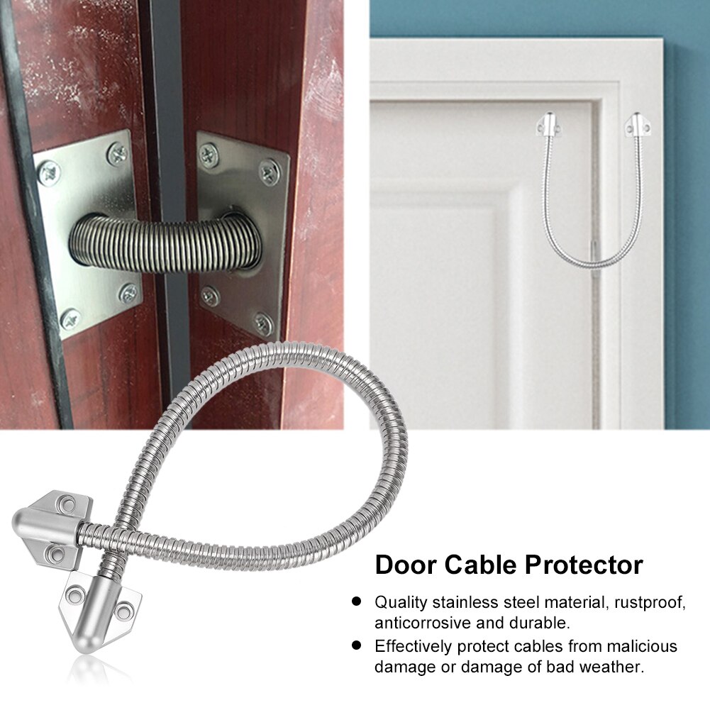 45cm Stainless Steel Door Loop Exposed Mounting Access Control Cable Line Protector Defender