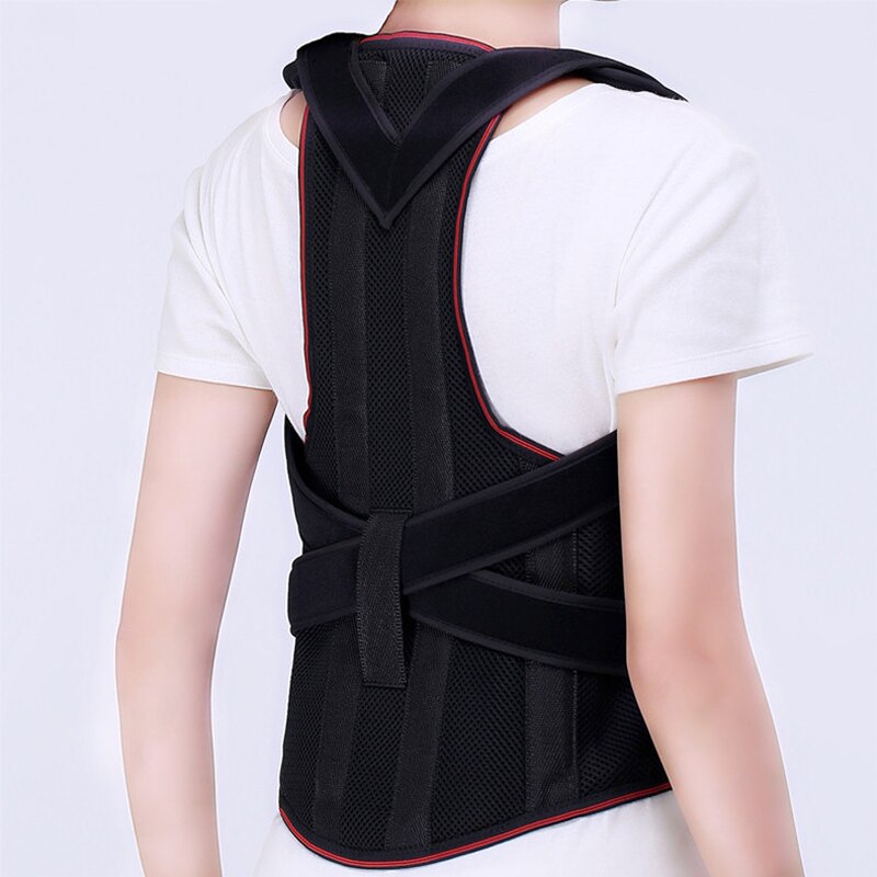 Spine and Back Support Providing Pain Relief for Neck Back Shoulders Adjustable Breathable Back Brace Improves Posture