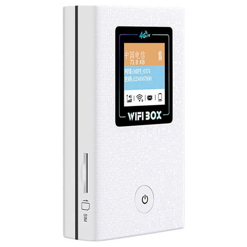 Draagbare 4G Wifi Router 4G Lte Wifi Draadloze Router 6800Mah Batterij Power Bank Hotspot Ontgrendeld Auto Mobiele met Sim Card Slot: Default Title